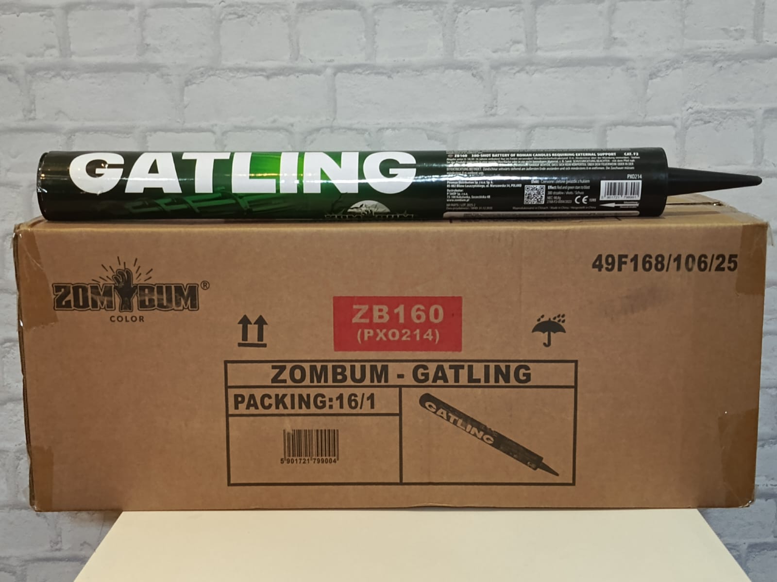 1 carton ZB160 (16 candles x 380 shots)
